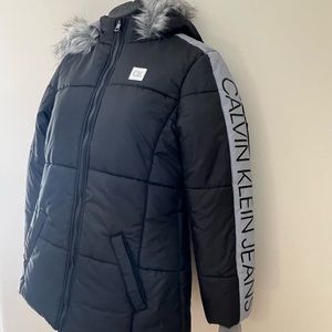 NWT- Calvin Klein Jeans Girl Puffer Jacket - XL 16